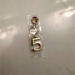 Chanel #5 gold tone Charm NWOT